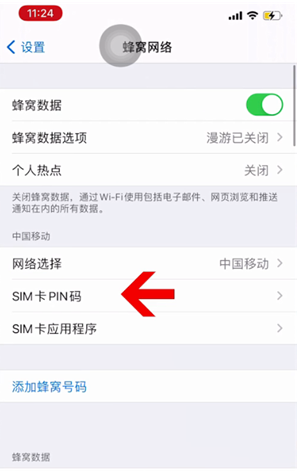 浠水苹果14维修网分享如何给iPhone14的SIM卡设置密码 