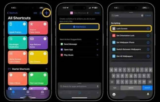 浠水苹果14锁屏维修店分享iPhone14升级iOS16.4后如何创建锁屏快捷方式 