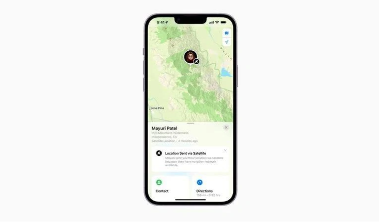 浠水苹果14维修分享iPhone14系列中 FindMy功能通过卫星分享位置方法教程 