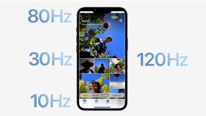 浠水苹果14维修分享iPhone 14有高刷吗 
